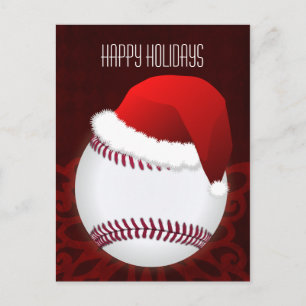 Pour Fêtes Annuelles joueur de baseball Cartes de Noël