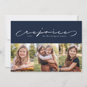 Pour Fêtes Annuelles Joyeuse fête religieuse marine trois cartes photos