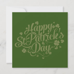 Pour Fêtes Annuelles Joyeuse St Patrick // Cartes de vœux Trèfle Vierge