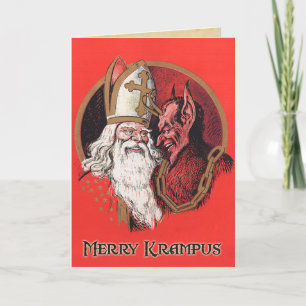 Pour Fêtes Annuelles Joyeuses cartes de Noël Krampus