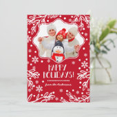 Pour Fêtes Annuelles Joyeuses fêtes. Cartes photos plats de Noël person (Debout devant)