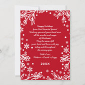 Pour Fêtes Annuelles Joyeuses fêtes. Cartes photos plats de Noël person (Dos)