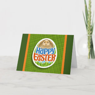Pour Fêtes Annuelles Joyeux Lapin de Pâques Cartes de fin de année flor