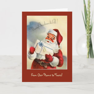 Pour Fêtes Annuelles Joyeux Noël à toutes les cartes de voeux Père Noël