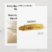 POUR FÊTES ANNUELLES JOYEUX NOUVEL AN 2025 CARTES DE VOEUX (Devant / Derrière)