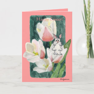 Pour Fêtes Annuelles Lapin de Pâques heureux dans des cartes de Pâques