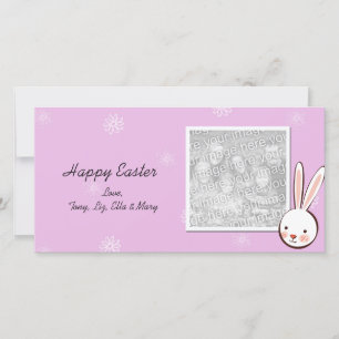 Pour Fêtes Annuelles Lapin Rose Cartes photos de Pâques