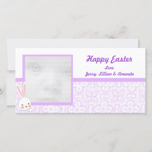 Pour Fêtes Annuelles Lapin Violet Cartes photos de Pâques