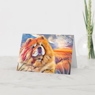 Pour Fêtes Annuelles Les cartes GOLDEN GIRL Chow Art