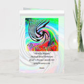 Pour Fêtes Annuelles Les miracles arrivent les cartes de Chanukah (Dos)