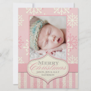 Pour Fêtes Annuelles Les premiers Cartes photos de Noël du bébé