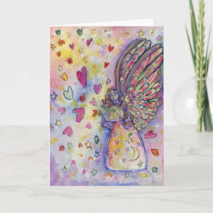 Pour Fêtes Annuelles Manifestation Universe Angel Cartes de voeux perso