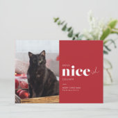 Pour Fêtes Annuelles Niceish FunnyCat Cartes de Noël (Debout devant)