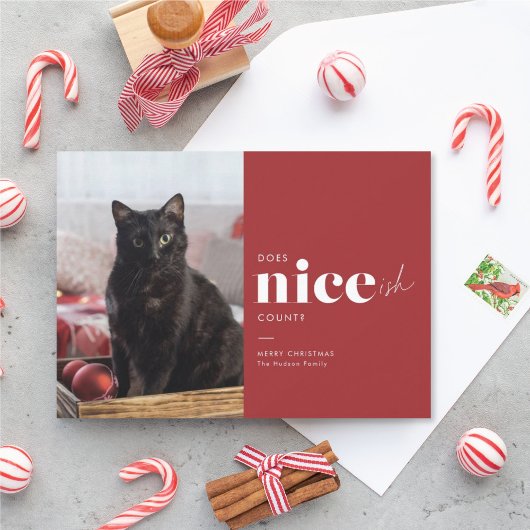 Pour Fêtes Annuelles Niceish FunnyCat Cartes de Noël