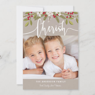 Pour Fêtes Annuelles Noël de Noël de Chérish Deux Cartes photos