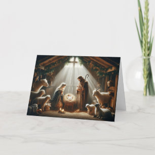 Pour Fêtes Annuelles Noël Nativité Scène Noël Cartes de voeux Noël