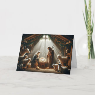 Pour Fêtes Annuelles Noël Nativité Scène Noël Cartes de voeux Noël
