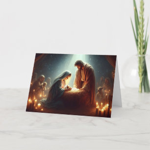 Pour Fêtes Annuelles Noël Nativité Scène Noël Cartes de voeux Noël