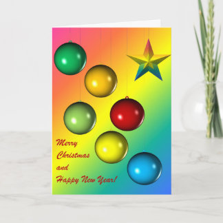 Pour Fêtes Annuelles Noël ornemente des cartes de voeux