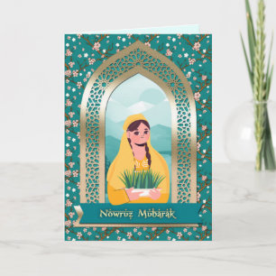 Pour Fêtes Annuelles Nowruz Moubarak. Cartes de voeux du Nouvel An pers
