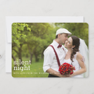 Pour Fêtes Annuelles Nuit silencieuse Joyeux Noël Deux Cartes photos