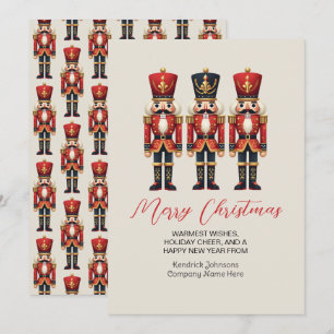 Pour Fêtes Annuelles Nutcracker Business Work Joyeuses Cartes de Noël