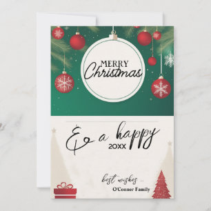 Pour Fêtes Annuelles Ornements de Noël Rétro Classiques - Cartes de Fêt