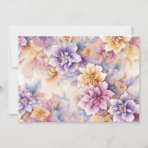 Pack de 10 cartes florales pastel