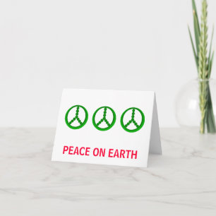 Pour Fêtes Annuelles PAIX SUR TERRE - cartes de Noël