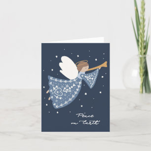 Pour Fêtes Annuelles Paix sur Terre Noël Angel Cartes de fin de année