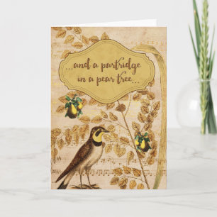Pour Fêtes Annuelles Partridge dans un arbre à poires Cartes de fin de