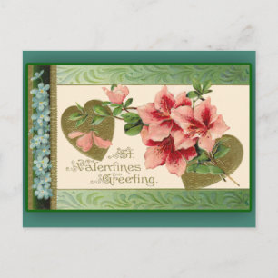 Pour Fêtes Annuelles Pink Lilies Valentine Cartes de voeux