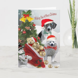 Pour Fêtes Annuelles Pointeur et cartes de Noël Eskimo américaines