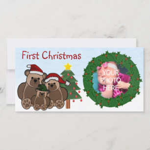 Pour Fêtes Annuelles Premiers cartes photos de Noël