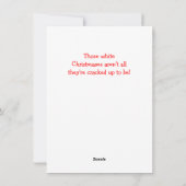 Pour Fêtes Annuelles Qui a jeté ce Snowball ! ? Cartes plates - boîte (Dos)