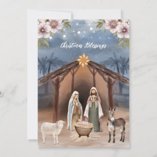 Pour Fêtes Annuelles Religieux Jésus Nativité Cartes de Noël chrétienne