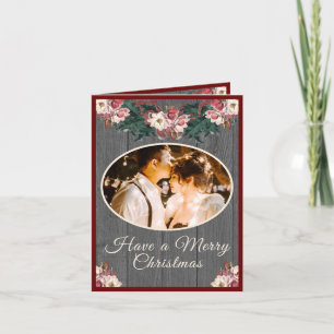 Pour Fêtes Annuelles Romantique Russe Couples Photo Cartes de Noël