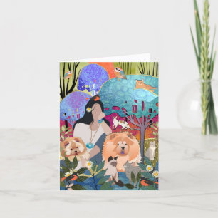 Pour Fêtes Annuelles SÉJOURNEZ ENFANT GYPSY WILD - Cartes d'art Chow