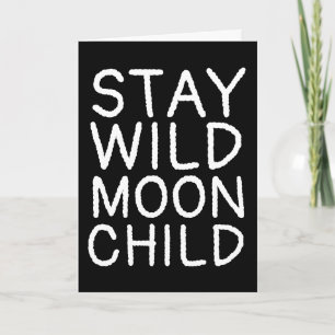 Pour Fêtes Annuelles SÉJOURNEZ LES CARTES DE voeux ENFANT WILD MOON