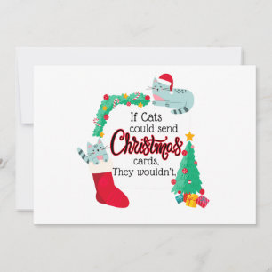 Pour Fêtes Annuelles Si les chats envoyaient des cartes de Noël, ils ne