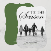 Pour Fêtes Annuelles Simplement de belles cartes photos de Noël (Devant / Derrière)