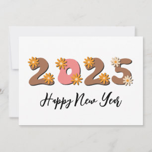 Pour Fêtes Annuelles style rétro simple heureux nouvelles années cartes