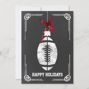 Pour Fêtes Annuelles tableau de bord footballeur cartes de Noël