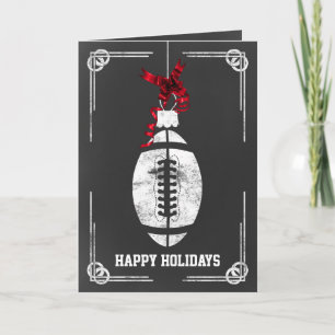 Pour Fêtes Annuelles tableau de bord footballeur cartes de Noël