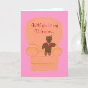 Pour Fêtes Annuelles Teddy Bear Valentine Mariage Cartes de proposition