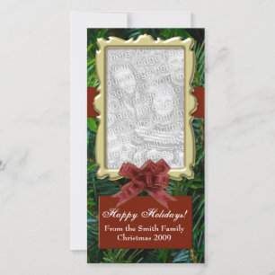 Pour Fêtes Annuelles Téléchargez votre photo, Designer Flat Cartes de f