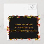 Pour Fêtes Annuelles Thanksgiving - Cartes famille et amis (Devant / Derrière)