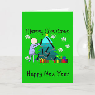 Pour Fêtes Annuelles Thérapeute respiratoire Cartes de Noël amusantes