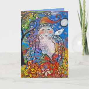 Pour Fêtes Annuelles Vieux Noël St. Nick Cartes de Noël