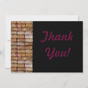 Pour Fêtes Annuelles Vin Corks Cartes de remerciements